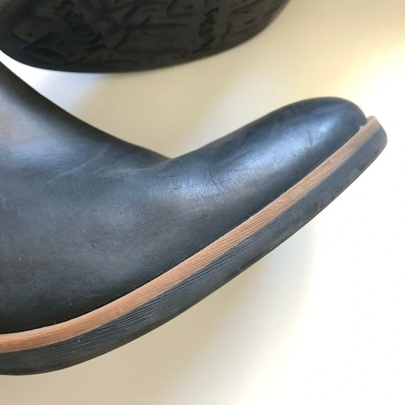 Korks by Korks-Ease Black Leather Tea Ankle Boots 9.5M - Picture 6 of 14